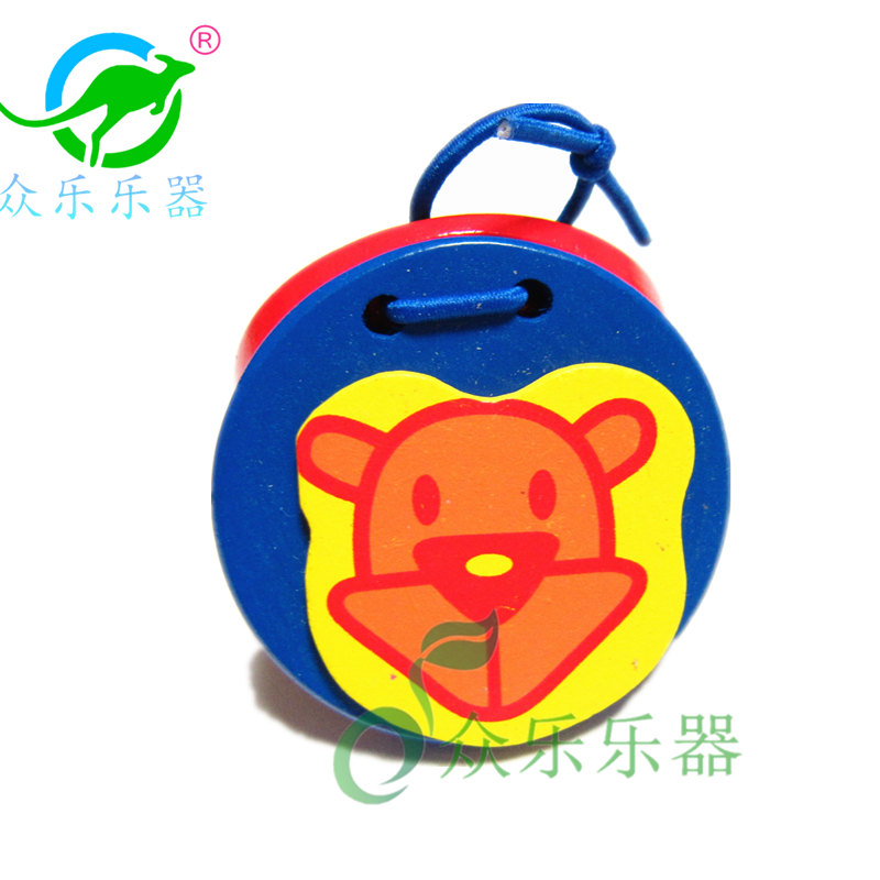 Orff nhạc cụ trẻ em bộ gõ nhạc cụ mẫu giáo bằng gỗ ba loa castanets tròn nhảy ban nhạc đồ chơi trẻ em đồ chơi cho bé sơ sinh