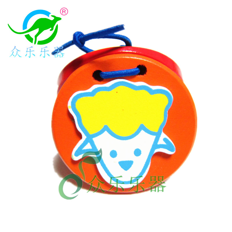 Orff nhạc cụ trẻ em bộ gõ nhạc cụ mẫu giáo bằng gỗ ba loa castanets tròn nhảy ban nhạc đồ chơi trẻ em đồ chơi cho bé sơ sinh
