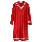 Приятное телу осеннее шерстяное платье, трикотажное платье, высокий воротник, 2019, оверсайз, свободный крой