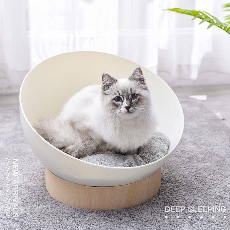 Pet Nest Semi-Hermetic Four Seasons Universal Cat House Plastic Eggshell Style Cat-Dual-use Cat House Summer Cat Nest