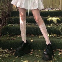 White lace pile heap socks lace socks children in tube socks jk Japanese cute lolita thin socks fairy style
