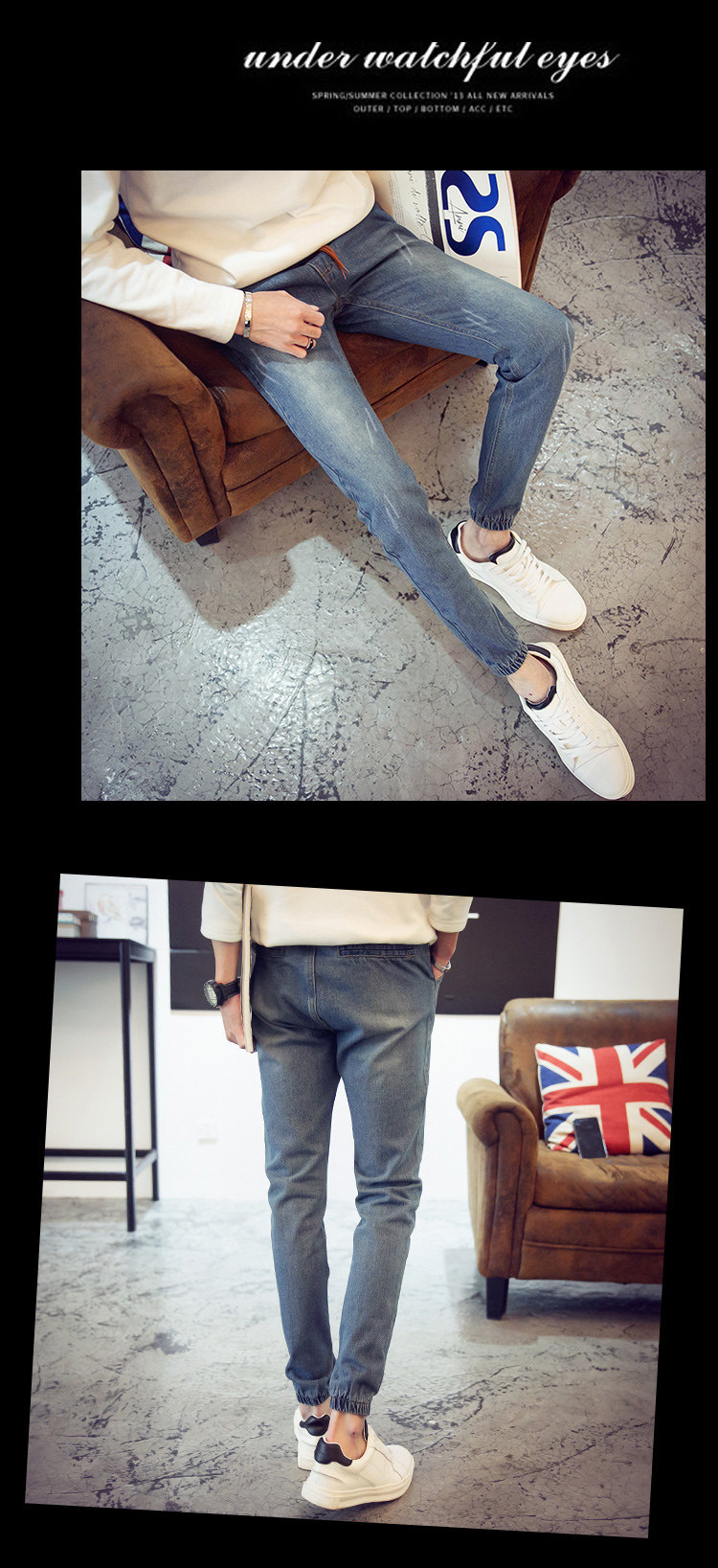 Jeans pour grands chantiers pieds Slim pour été - Ref 1466990 Image 13