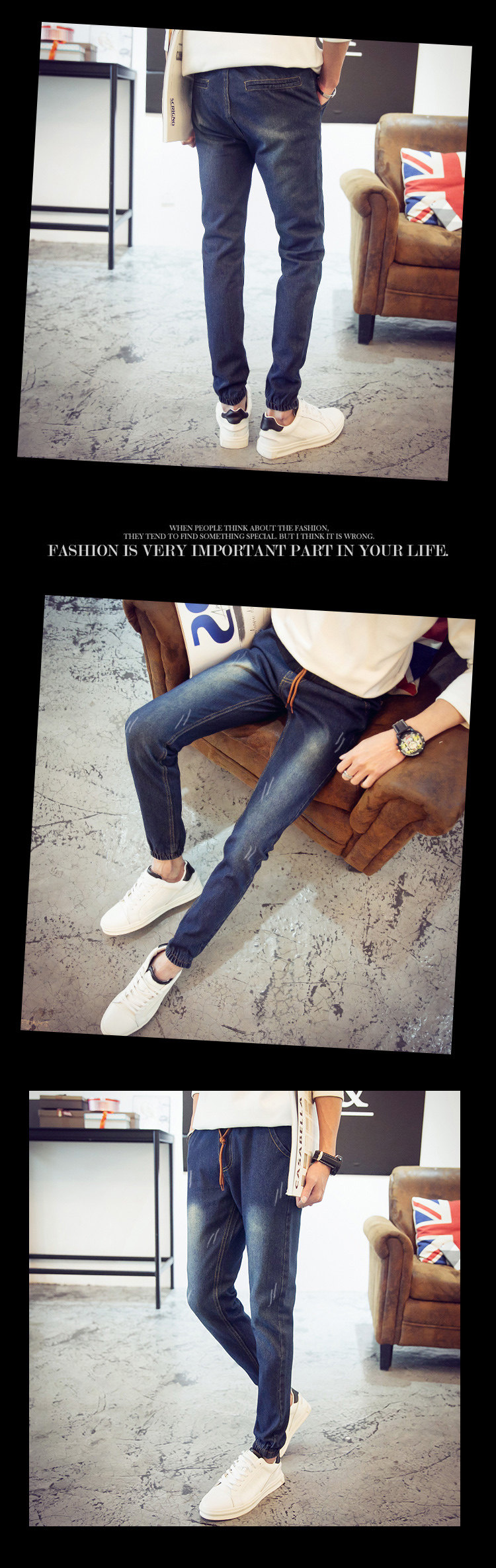 Jeans pour grands chantiers pieds Slim pour été - Ref 1466990 Image 8