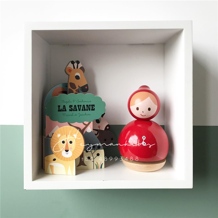 heymankids｜French vilac children's music box retro elegant little red riding hood music box birthday gift