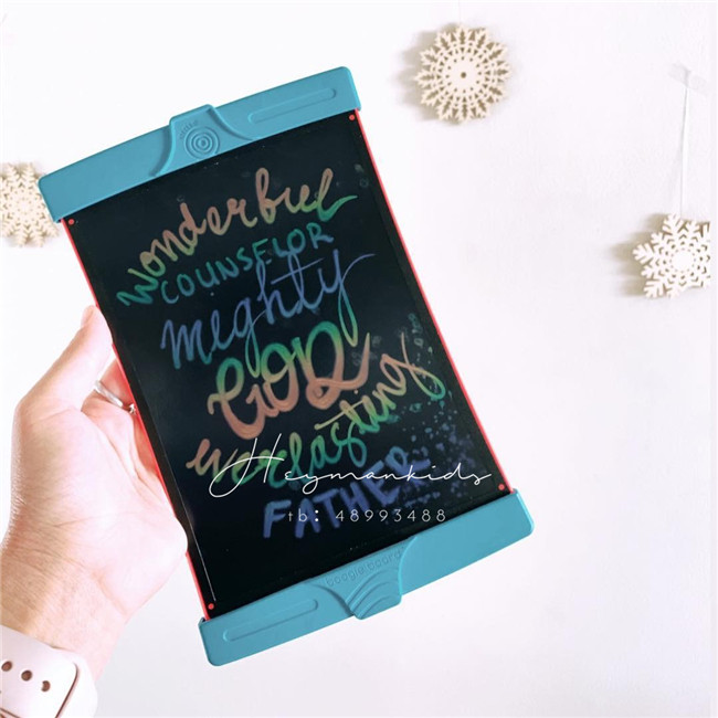 heymankidds | American children's baby practical color font liquid crystal graffiti drawing board to create one-click erase