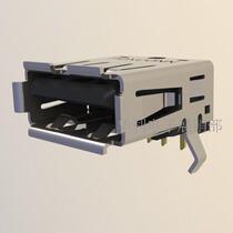 Original Foxconn UB11123-4K5-4F USB socket 2 0 A female 90 degree curved foot A female seat black