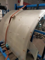 Curved curved tempered glass partition customization