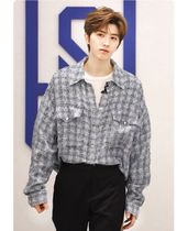 Faith Connexion FC Cai Xukun Yang Mi The same plaid small fragrance shirt mens and womens jackets