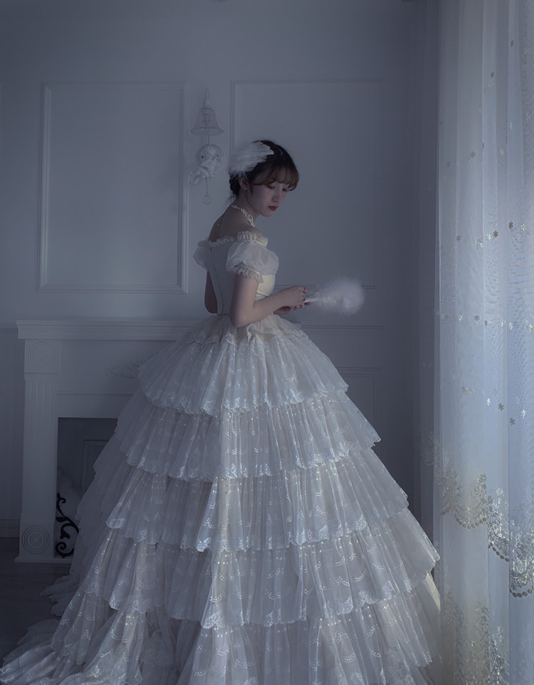 (Three-ball tail) ++12.1-12.31++Moonlover Moonlight Lover Dream Flower Wedding Dress