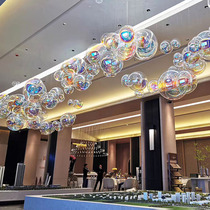 Creative Chandelier Mickey Bubble Suspension Hanging Pendant Negotiation Zone Restaurant Clothing Shop Window Glass Decorated Air Hanger