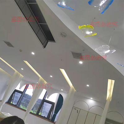 Press Crystal Butterfly Decoration Lights Kindergarten Air Order Decoration Art Lights Software Indoor Hanging