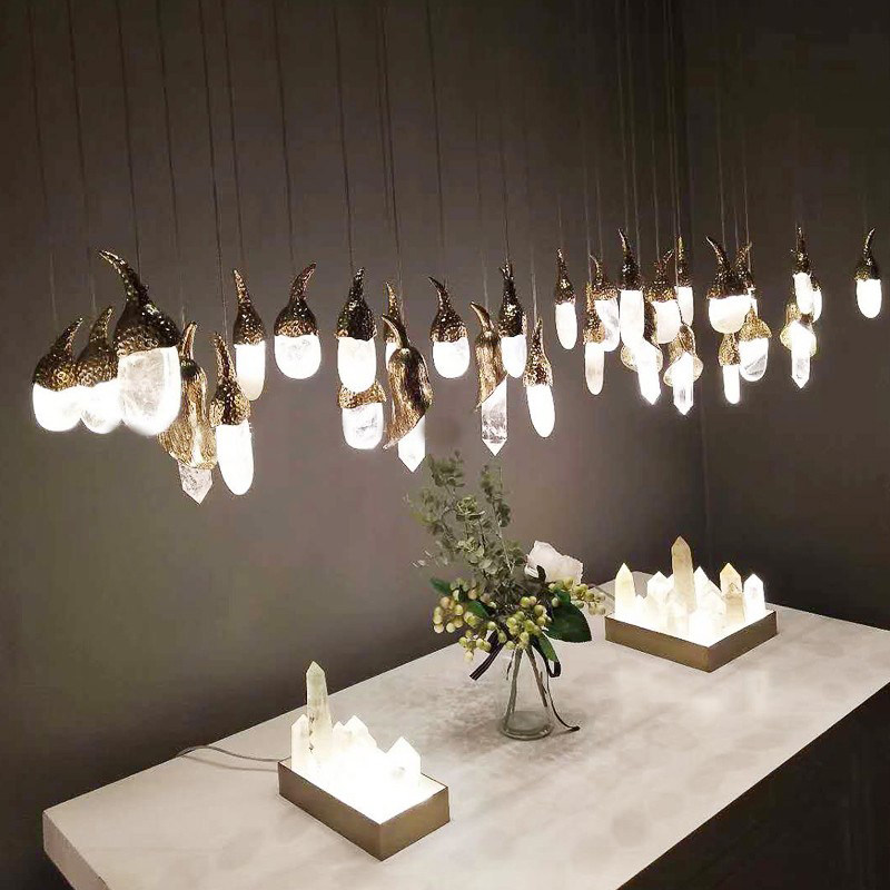 Shop Decoration Chandelia Sample House Display Centre Sand Tray Pendant Accessories Space Hotel Clubhouse Exhibition Hall Decoration Large Luminaire