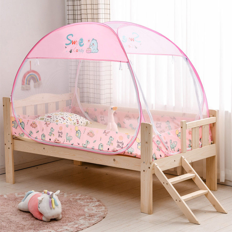 Children's bed mosquito net free of installation 168×88 crib splicing bed yurt 70 80*160 100×180