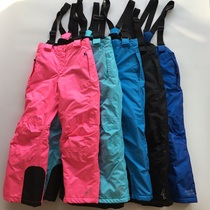 Germany foreign trade export girls and boys padded ski pants outdoor windproof waterproof warm parent-child stormtrooper pants
