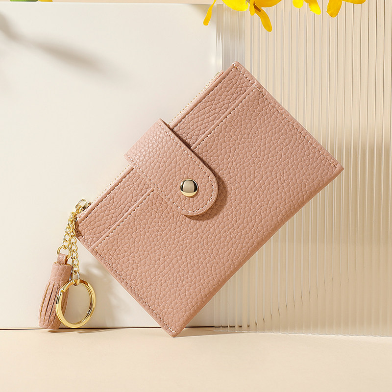 Simple Small Card Holder Ladies Lightweight Small Mini Coin Purse Tassel Card Holder 2022 New Student Card Holder
