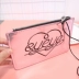 Cô gái dễ thương em gái kim loại clip ví tiền tình yêu cô gái màu hồng laser sáng da ví tiền Harajuku - Ví / chủ thẻ ví mango Ví / chủ thẻ