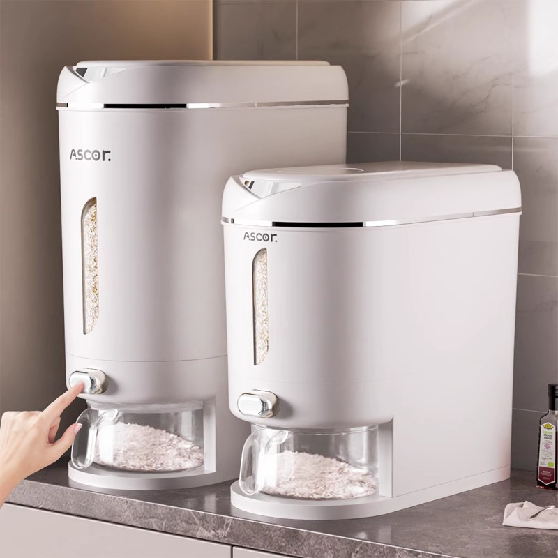 米バケツ家庭用2025新しい密封防虫防湿米瓶穀物貯蔵キッチン食品グレード米貯蔵容器