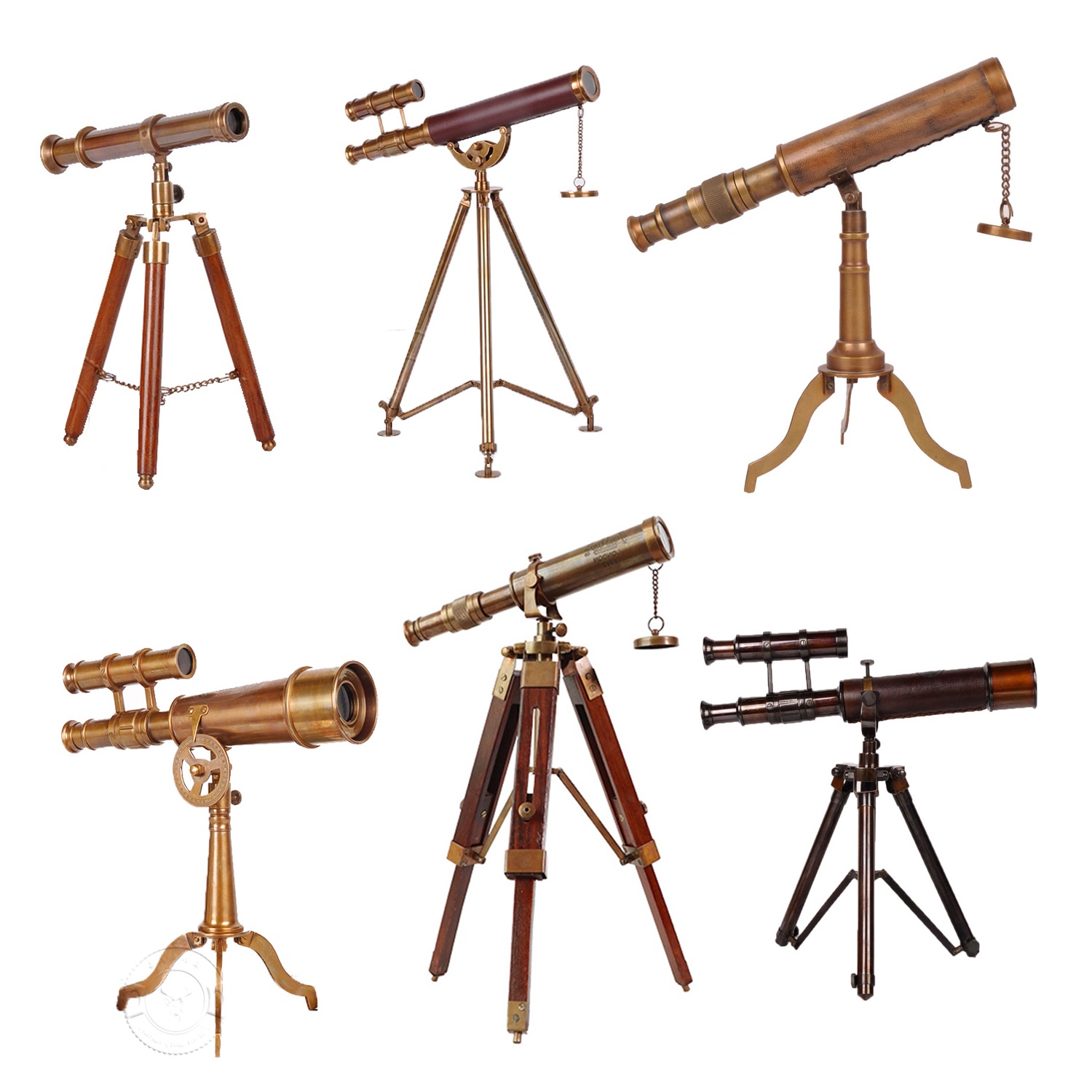 European-style American-style telescope, French-style decoration, living room porch display, TV cabinet, study table, copper decoration