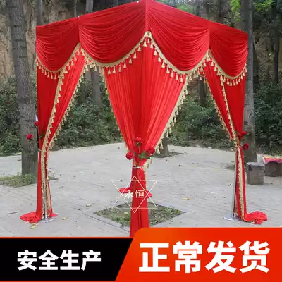 Wedding props new Chinese wedding Princess Four Corners Pavilion Pavilion Huting wishing Flower Hall Big Red Square Pavilion wedding flower room