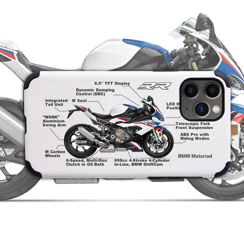 Bmw S1000Rr Double R Motorcycle Phone Case Suitable for Iphone17Promax16Plus Apple 14Pro15 13 12X Full Edge Protection Anti-Fall Personalized Phone Case Bmw S1000Rr Double R Motorcycle Phone Case Suitable for Iphone17Promax16Plus Apple 14Pro15 13 12X Full Edge Protection Anti-Fall Personalized Phone Case
