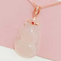 925 sterling silver plated 18K gold drop buckle beeswax Amber Jade Jade Jade melon seed buckle