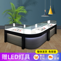 European jewelry display cabinet Jewelry Jade display cabinet Glass counter Watch glasses Cosmetics display counter