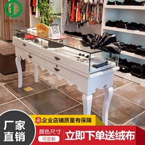 European jewelry cabinet display counter Jewelry display cabinet Product accessories Jewelry watch Glass counter display cabinet Direct sales