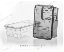 Horned frog feeding box special amphibious feeding box Shougong ciliary horn spider insect turtle player snake anti-escape feeding box