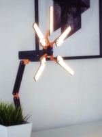 Пластиковая трубка, оранжевая настольная лампа