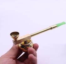 Pure copper hookah bottle hookah bag vintage hookah gun brass pipe pipe pipe bag pot cigarette holder dual purpose set