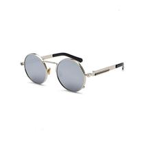 INS Super Fire Sunglasses Female Street Pat Glasses Steampunk Retro Red Round Sunglasses Male Hip Hop Prince Mirror