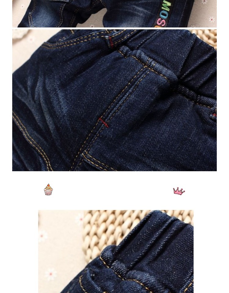 Cộng với quần jean nhung, quần bé trai, người mẫu thu đông, phiên bản Hàn Quốc cho bé tự tu, quần trẻ em 1-2-3-4-5 tuổi quần sọc bé trai cao cấp