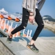 Hàn Quốc quần ulzzang nam lỏng lỗ Nhật Bản phong cách Harajuku quần jean bf cỡ nhỏ les đẹp trai t chín quần quần dài nam