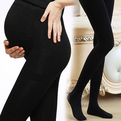 Pregnant women trample pants on pants and socks pregnant women to wear socks high waist strength to repair and connected pantyhose thin socks