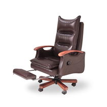 Boss Chair Office Chair Genuine Leather Large Class Chair Can Lie Computer Chair Home Swivel Chair Business Office Chair Manager Seat