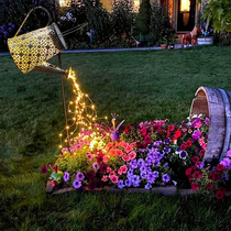 Solar Iron Art Kettle Lamp Outdoor Patio Full of Star Lamp minimalist Landscape Decoration Villa Garden Lawn Placement