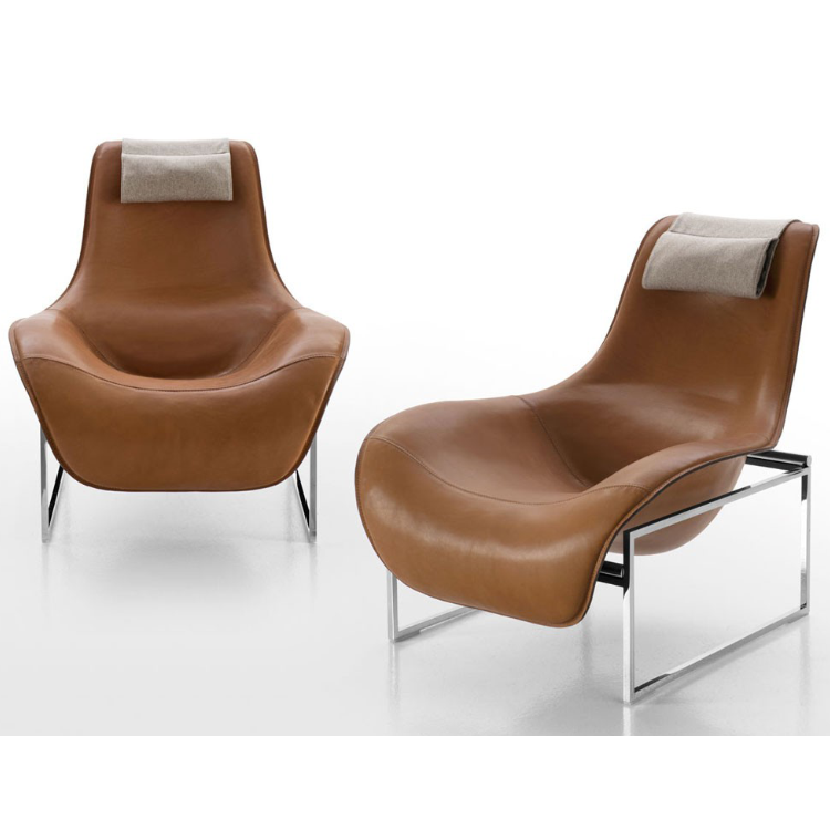 Spot Mart Chair designer fiberglass duck tongue Matt reclining chair model room hotel reception leisure single chair