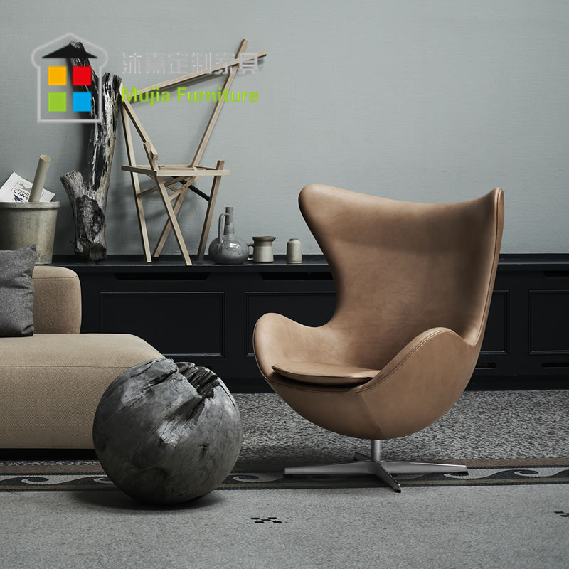 Creative designer personality egg chair office chat chair leisure chair living room bedroom swivel single chair