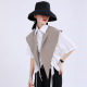 HOTFAN Homemade 2020 HÈ châu Âu và Mỹ WOMENS MẶC OUTER SUIT COLLAR khăn choàng VAI ARMOUR EDITED PHỤ NỮ