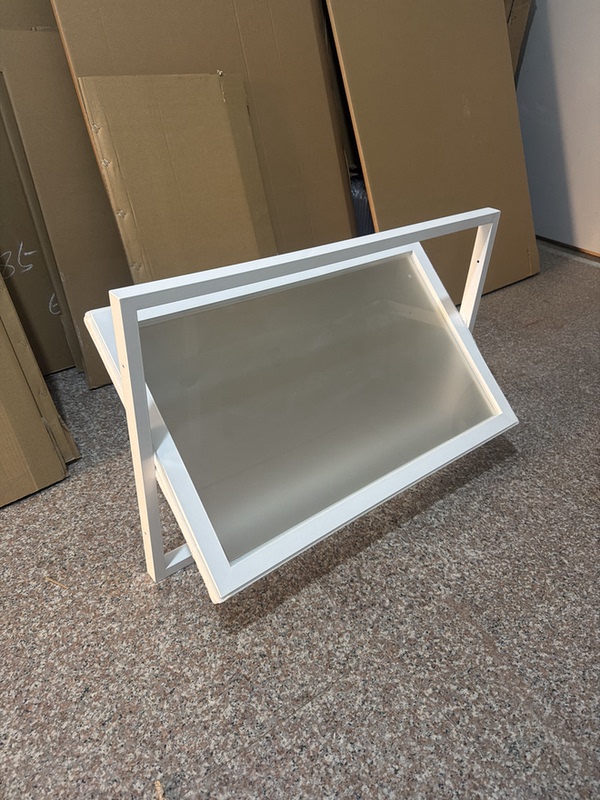 Aluminum Alloy Extremely Narrow Small Window, Dark Room Lighting Window, Rectangular Center-Axis Rotating Window, Ventilation Small Window, Artistic Bedroom Window
