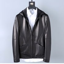 We recommend imported sheepskin leather leather jacket mens leather jacket slim short