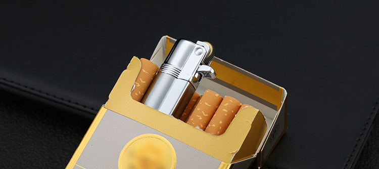Omai mài bánh xe mở lửa nhẹ bơm hơi cá tính sáng tạo kim loại retro nhỏ gọn xách tay nam và nữ quà tặng sinh nhật bật lửa điện plasma