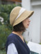 Sombrero de paja para mujer, sombrero para el sol que cubre la cara, sombrero para el sol a la moda, sombrero de pescador japonés a la moda para mujer, sombrero de estilo japonés plegable
