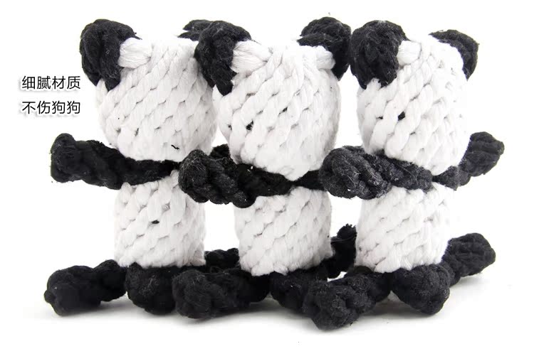 Pet cung cấp đồ chơi chó cắn chó răng hàm đồ chơi teddy tóc vàng hơn gấu động vật dây thắt nút đồ chơi mèo đồ chơi - Mèo / Chó Đồ chơi đồ chơi gỗ cho mèo