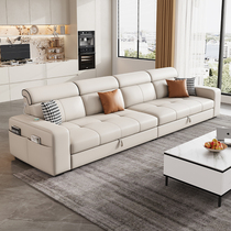 Sofa bed for small apartments foldable dual-purpose straight-row living room multi-functional imperial concubine storage technology cloth 2024 new style