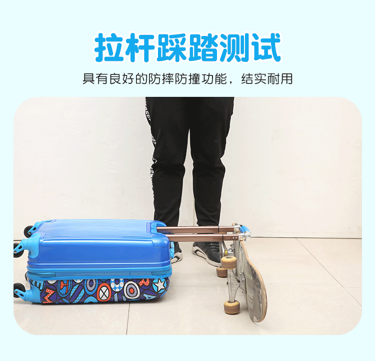 Trẻ em tùy chỉnh xe đẩy trường hợp phim hoạt hình học sinh vali 16 inch 18 inch caster bé trai và bé gái vali kéo vali hùng phát