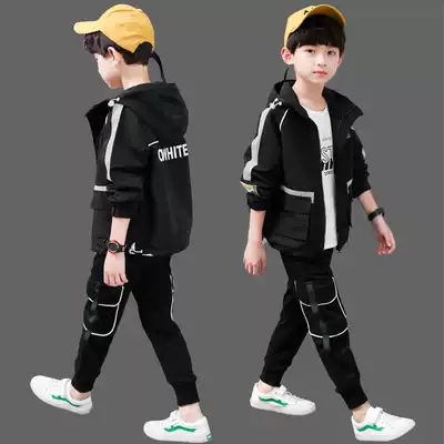 Children's Set Boys Three Piece Set Autumn 2021 New Tong Boy Sports Set Western Spring Korean Tide