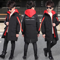 Childrens clothing boys winter coat 2020 new medium and long childrens cotton padded clothing thick cotton padded coat boy padded coat