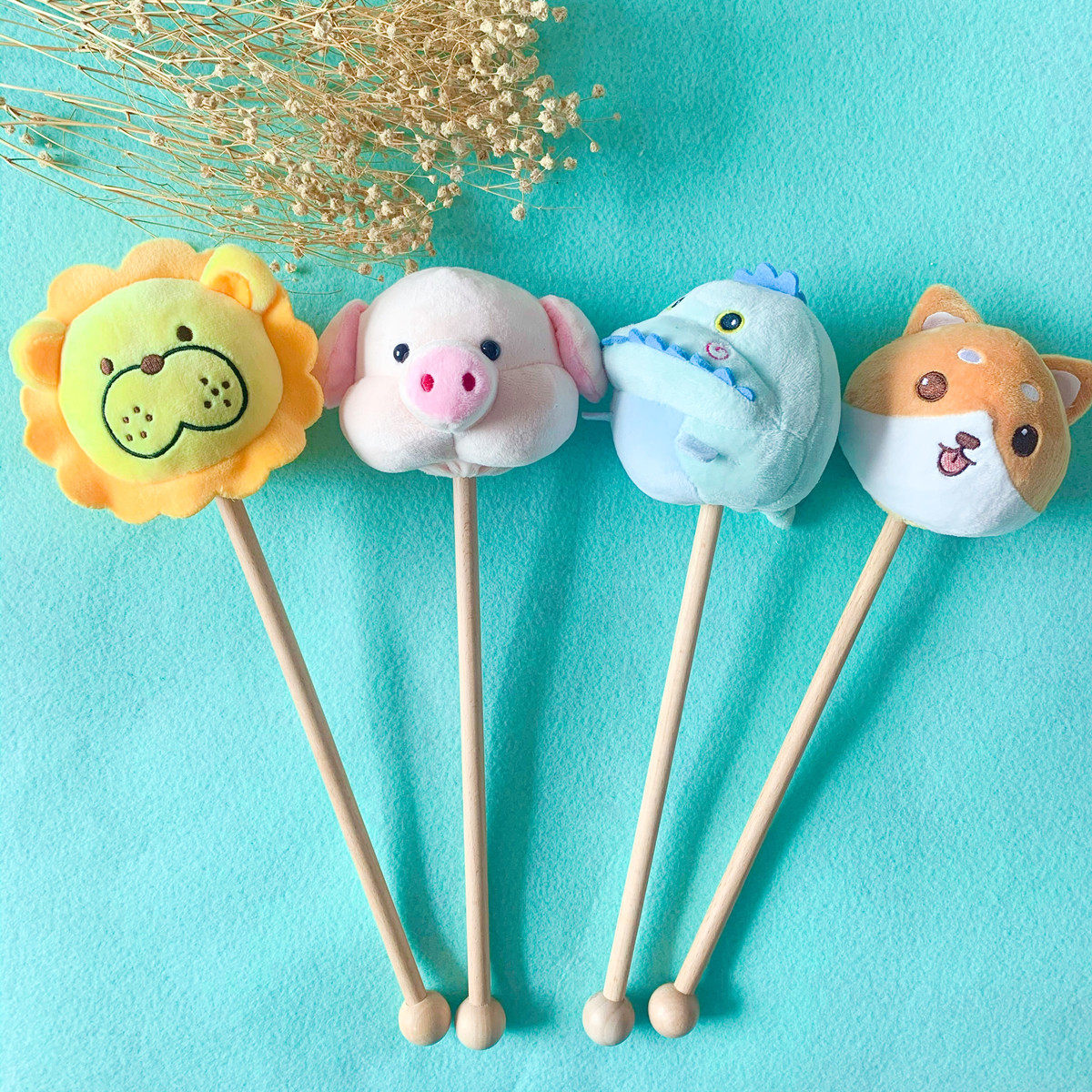 Cute Cartoon Animal Pig Hair Suede Toy Knock Back Leg Bar Hammer Hammer Back Great Elders Children Colleagues Birthday Presents