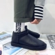 Giày da tuyết mùa đông nam cộng với nhung ấm trong đôi giày cotton màu đen nam đông bắc dày không thấm nước